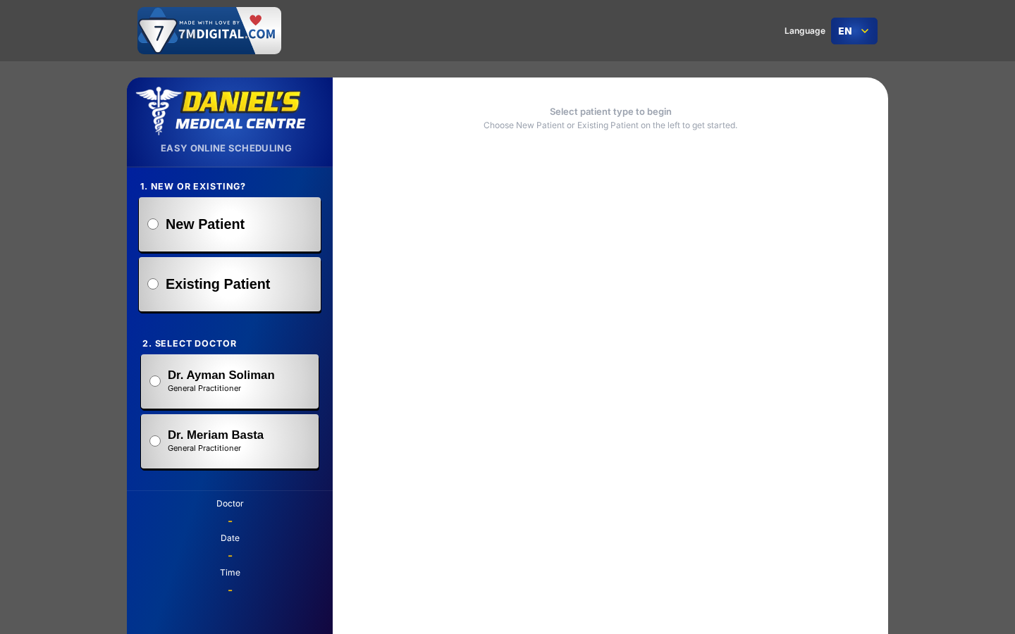 /book pinned SEVENM_CLINIC_ID=daniel19
